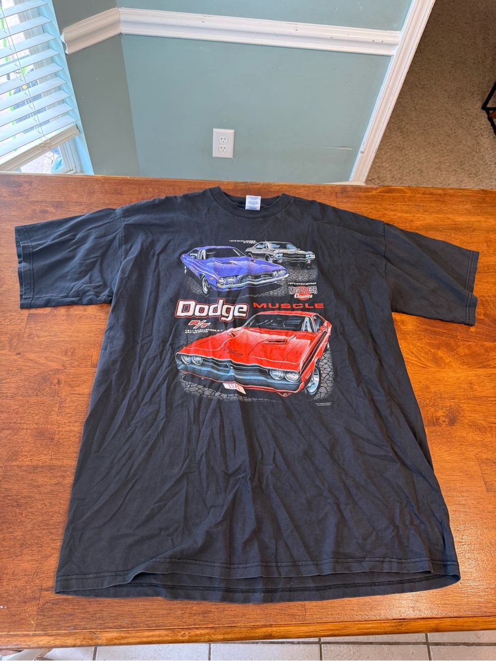 Vintage Dodge Muscle Car Classics T Shirt 2XL Black 1970 1971 Challenger RT